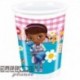 8 Bicchieri Plastica Dott. Peluche 200 ml