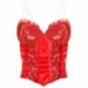 Corsetto Burlesque Paillettes rosso