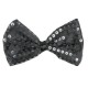 Papillon Paillettes nero