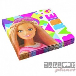 20 Tovaglioli Carta Barbie 33x33 cm
