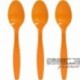 24 Cucchiai Plastica Arancio 18 cm