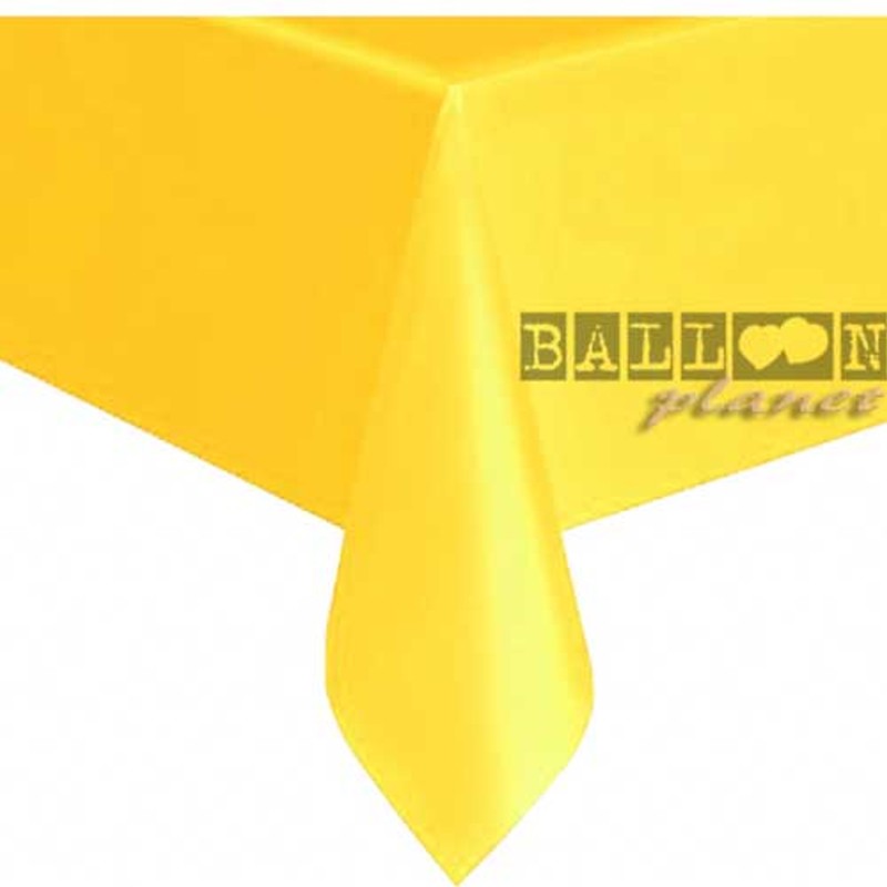 Tovaglia plastica tinta unita colore giallo – partyeballoon