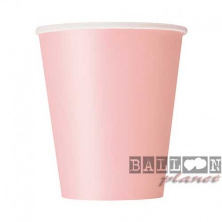 8 Bicchieri Carta Rosa 266 ml