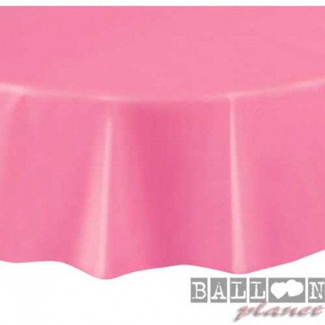 Tovaglia Plastica Tonda Rosa Hot 205 cm